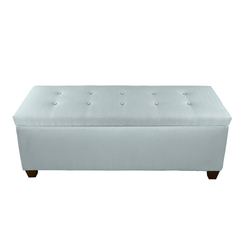 Banc de rangement pour chaussures Averi, Grand, Vert brume de mer
