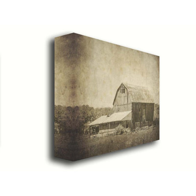 Old Farm, Old Barn par Hal Halli. Toile giclée sur toile tendue avec cadre flottant