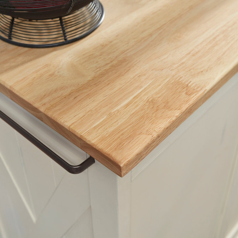 Lana Kitchen Cart, Natural Wood
