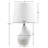 Asymmetrical Ceramic Table Lamp Grey See Below