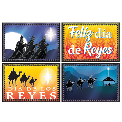 Christmas Foil Three Kings Day Cutouts