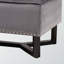 Le repose-pieds en velours comporte des têtes de clou en métal au fini argenté, H 16,9 po x l 34,9 po x P 17,5 po-1699397878