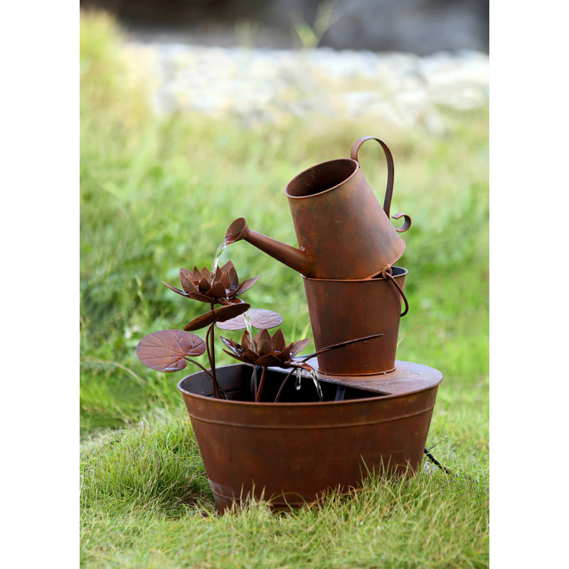 Corin Outdoor Metal Weather Resistant Floor Fountain