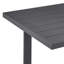 Ensemble de table de salle à manger d'extérieur rectangulaire Ceion en aluminium avec coussins gris-104562798