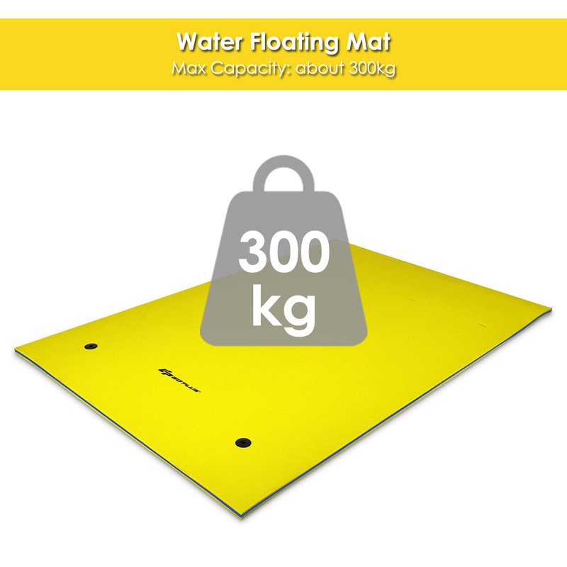 3 Layer Floating Water Mat Buoyancy Pad Swimming Pool Float Mat W/rope