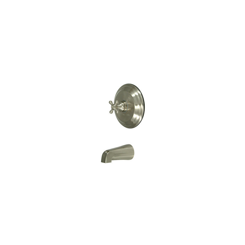 Elizabeth Single Handle Wall Mounted Tub Spout, Satin Nickel