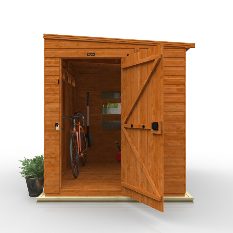 8x6w TigerFlex® Shiplap Pent Security Shed