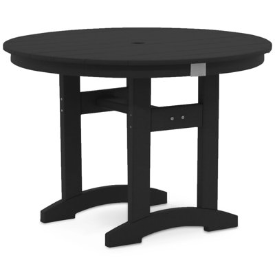 Anderton Round High-Density Polyethylene (HDPE) Outdoor Dining Table