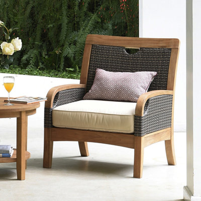 Colden Teak Patio Chair with Cushions