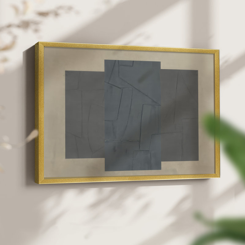 Soft Slate II -Framed Print - Restickable