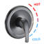 Pomme de douche 8 po et ensemble de douche à main 8 po - Système de raccordement double de 1/2 po avec et