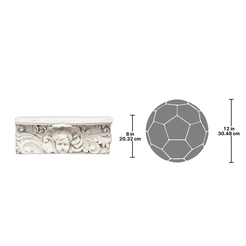 Cathedral Cherub Sculptural Accent Shelf