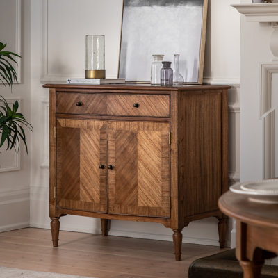 Cleston Solid Wood 2 - Door Rectangle Accent Cabinet
