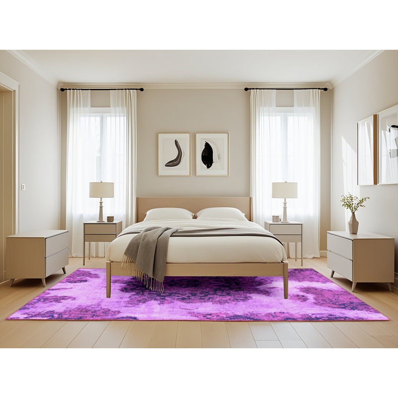 Tapis mauve Deah, Rectangle 5 pi x 8 pi