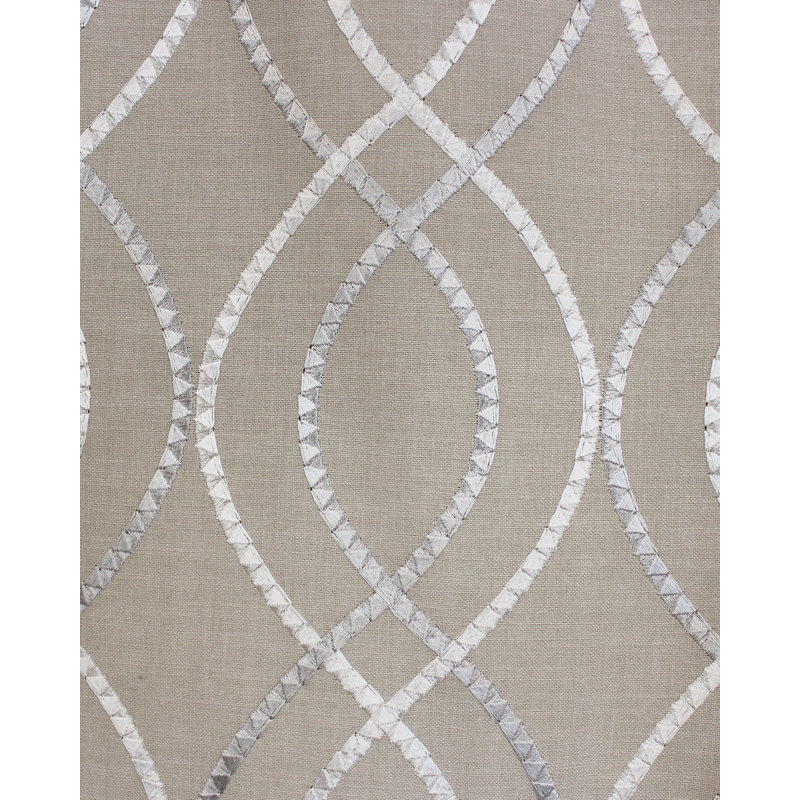 Fast Driver Cotton Blend Room Darkening Curtain Pair, 50" W x 84" L, Pearl
