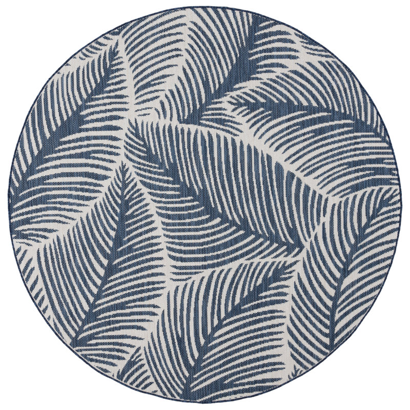 Argimira Performance Performance Floral Rug, Round 6'7"