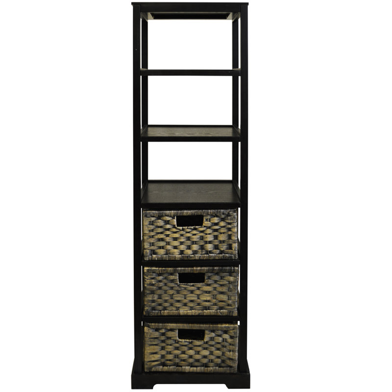 Freestanding Bathroom Shelves, Black