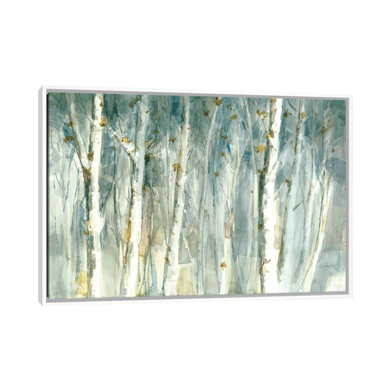 "Meadows Edge II" par Danhui nai, reproduction d’art, H 18 po x l 26 po x P 1,5 po, Toile blanche encadrée, Pas de tapis