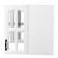 Armoire murale, armoire murale avec porte vitrée, armoire flottante avec tablettes réglables pour la cuisine, la salle de bain et le salon