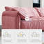Coussin de canapé modulaire en polyester rose Fourseat-821704774