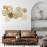 Dakota Fields Boho Wall Decor 11 Pcs, Woven Bulrush Wall Baskets Set ... - Boho Woven Wall Decor