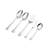 Pfaltzgraff Everyday Simplicity 53-Piece Stainless Steel Flatware Set, Service for 8