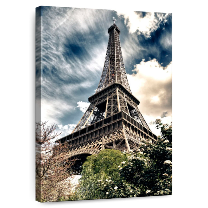 Eiffel Tower From Below, 48" H x 32" W