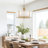 5 - Lights Dimmable Drum Chandelier-473918398