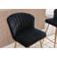 Tabouret de bar rembourré avec repose-pieds Elijah-107437722