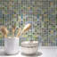 Carreau de mosaïque en verre brillant 11,82 po x 11,82 po-83561875