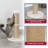 TRIXIE Rue 31.5-in XXL Cat Scratching Post, Sisal Cat Scratcher for Large Cats, Plush Base, Beige