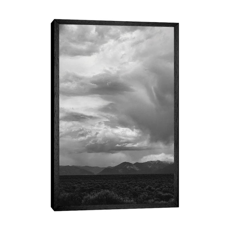 Taos Mountains Storm V by Bethany Young - Print on Canvas, Black Framed, 101.6cm H x 66.04cm W x 3.81cm D
