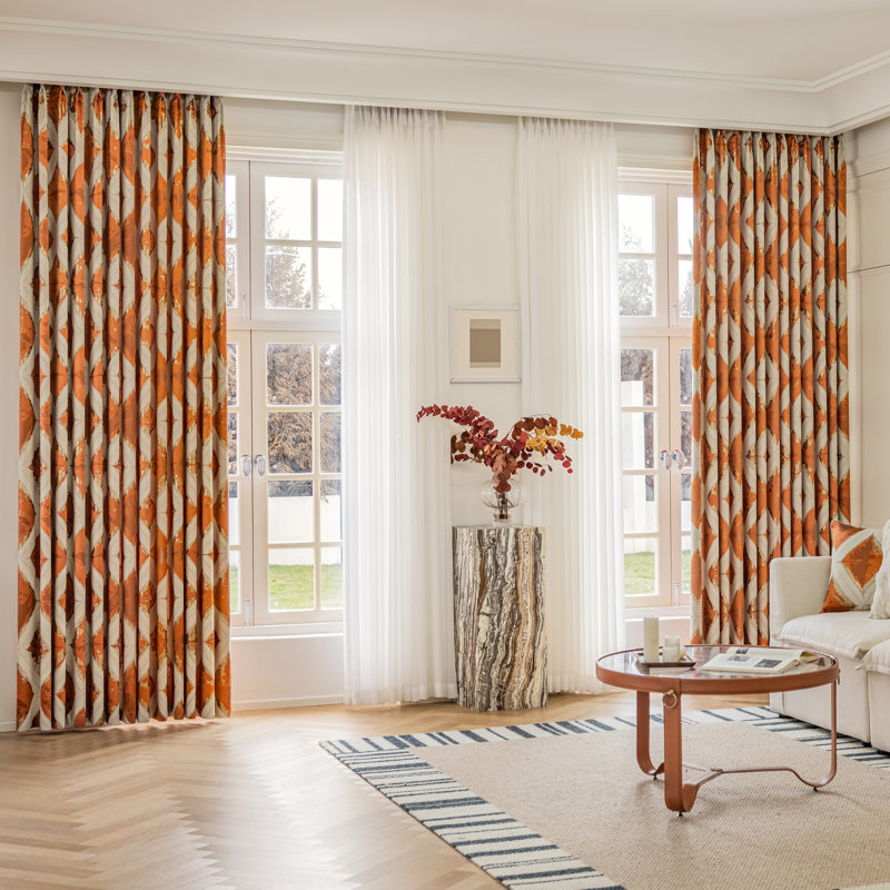Paire de rideaux obscurcissant en polyester Rhea, L 50 po x L 84 po