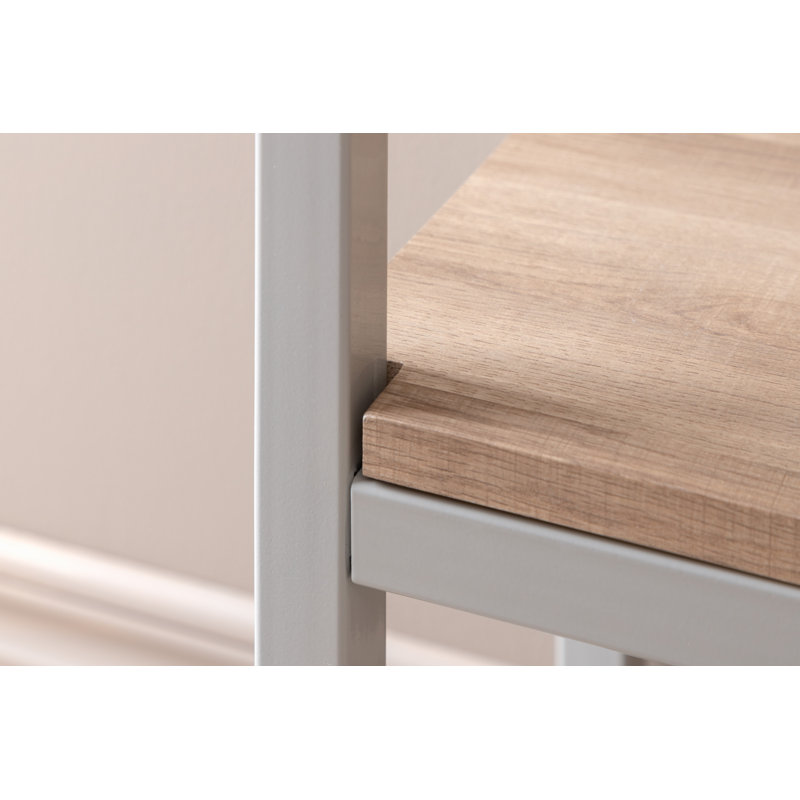 Derron Frame End Table, Grey, Ash 