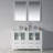 48'' Single Bathroom Vanity with Ceramic Sink – Solid Wood Cabinet, Soft-Close Drawers, Tempered Glass Doors & U-Shaped Plumbing Access-49240084