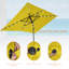 Parasol de marché rectangulaire 10 pi x 6,5 pi Lunsford-723729003
