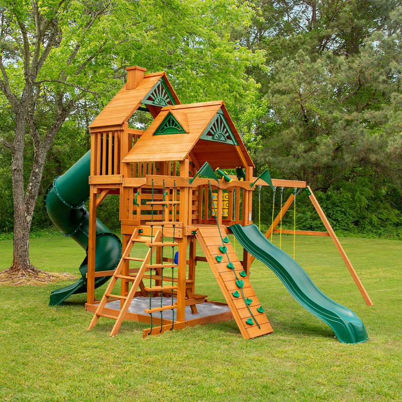 Great Skye I Swing Set - Professional Installation Available, No, Tongue and Groove Wood Roof
