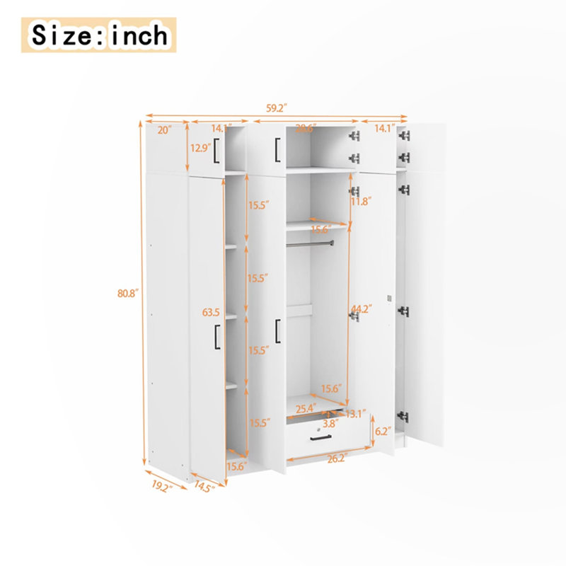 Armoire décorative, Blanc