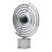 Abstract Metal Orb Ring Sculpture Object with Marble Base for Home Decor - Sculptural Decorative Accent for Living Room Styling- 17", Blue & Silver-930806383