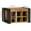 Solid Wood Open Shelving Wine Bottle Rack-224022158