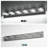 LED Vanity Light, Bubble Crystal Glass, Dimmable, Polished Chrome Modern-2129886598