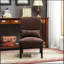 Fauteuil d'appoint sans accoudoirs en tissu chenille contemporain Pisano-1619863028