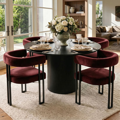 Beore 18.5"Stain Resistant Velvet Armchair