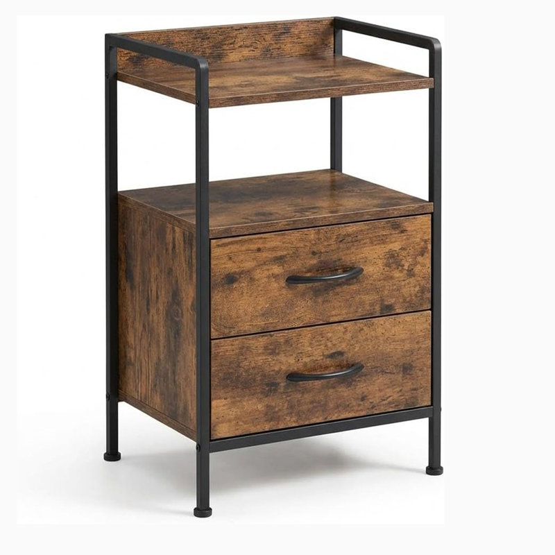 39.6 cm W Bedside Table, Yellow