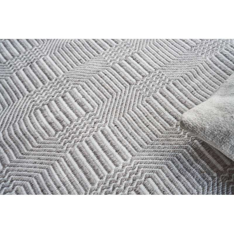 Naples Geometric Area Rug, Gray, Rectangle 8' x 10'