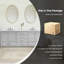 Meuble-lavabo de 84 po avec double lavabo Stemple-931912145