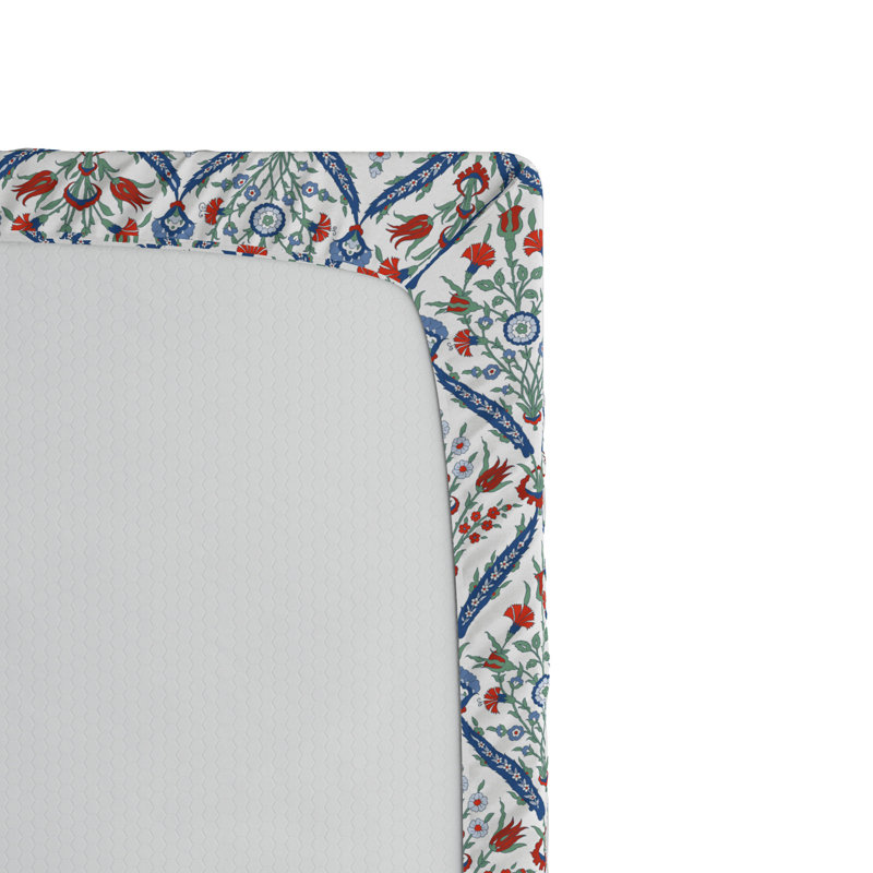 Microfiber Floral Fitted Sheet, Full Fitted Sheet