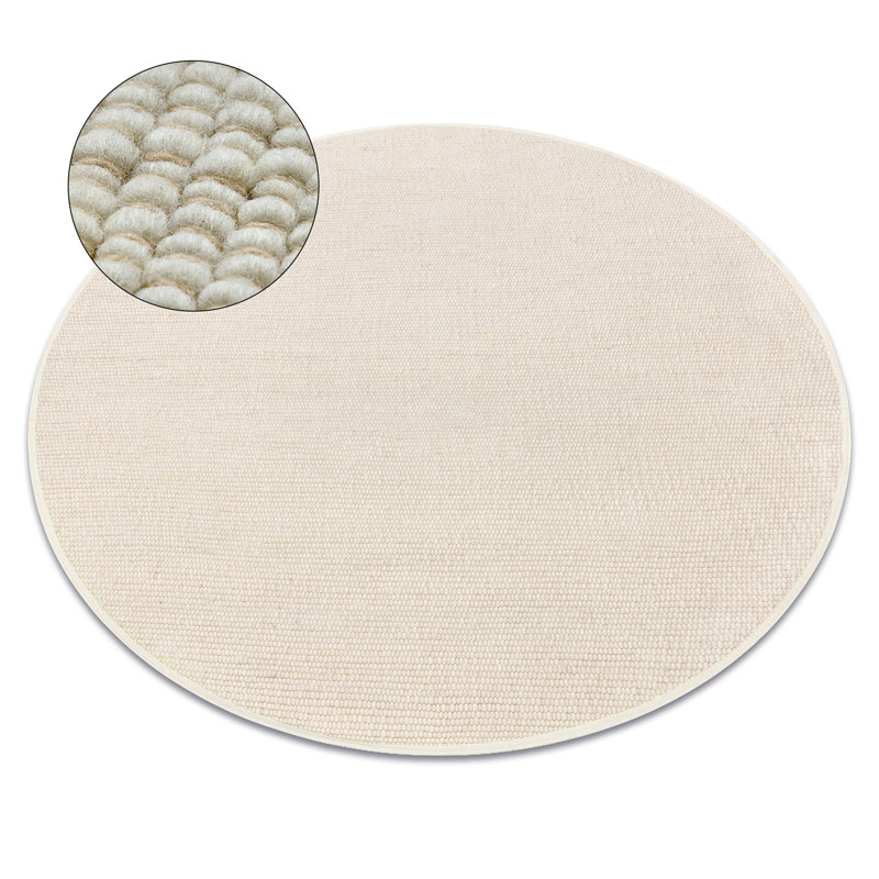 Round Osmaidy Wool Area Rug, Round 120cm