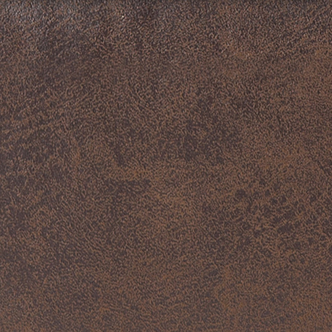 Reynolds 44" Distressed Chestnut Brown Faux Leather Bench
