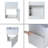 Argylle 18" Single Bathroom Vanity Set, Wall Mounted Bathroom Vanity with White Resin Sink Top , Floating vanity with Soft Close Door, Single Bathroom Vanity with Top-1436771041